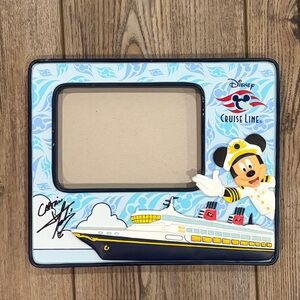 Disney Cruise Line Mickey Captain Photo Frame 💙 4 x 6 Travel Memorabilia